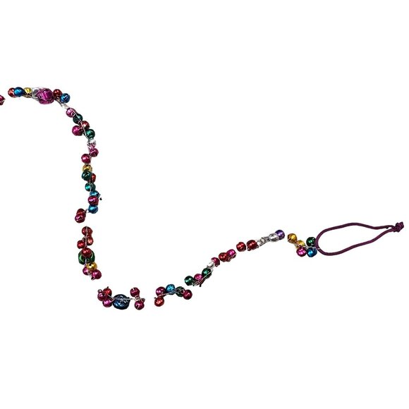 Royal Jewel Jingle Bell Christmas Garland, 4 Feet - Picture 4 of 4